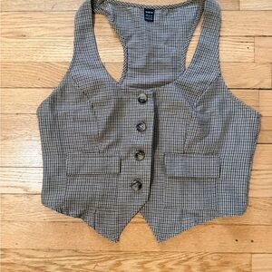NWOT SHEIN Women’s Large Business Casual Preppy Button-Up Vest